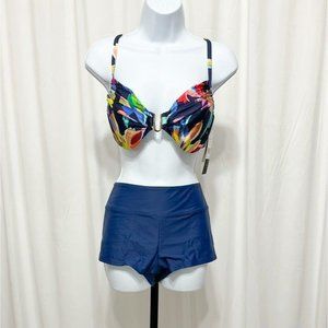 La Blanca NWT Sz16 Indigo By The Sea Bikini SwimTop prAna SzXL Datum Swim Bottom
